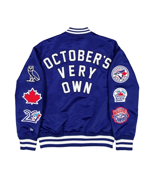 OVO x New Era x MLB Toronto Jays Varsity Jacket OVO x New Era x MLB Toronto Varsity Jacket