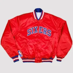 Philadelphia Sixers Starter Red Varsity Jacket