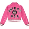 Pink Avirex Leather Jacket