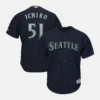 Seattle Mariners Ichiro Suzuki Navy Blue Jersey