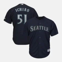 Seattle Mariners Ichiro Suzuki Navy Blue Jersey
