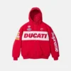 Supreme Ducati Hooded Racing Jacket Red
