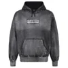 Supreme x MM6 Maison Margiela Foil Box Logo Hoodie Grey