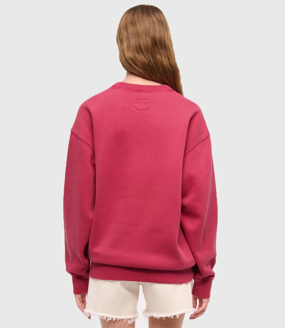 Abercrombie Nantucket Red Crew Neck Sweatshirt Abercrombie Nantucket Red Sweatshirt Back