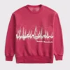 Red Abercrombie Nantucket Sweatshirt