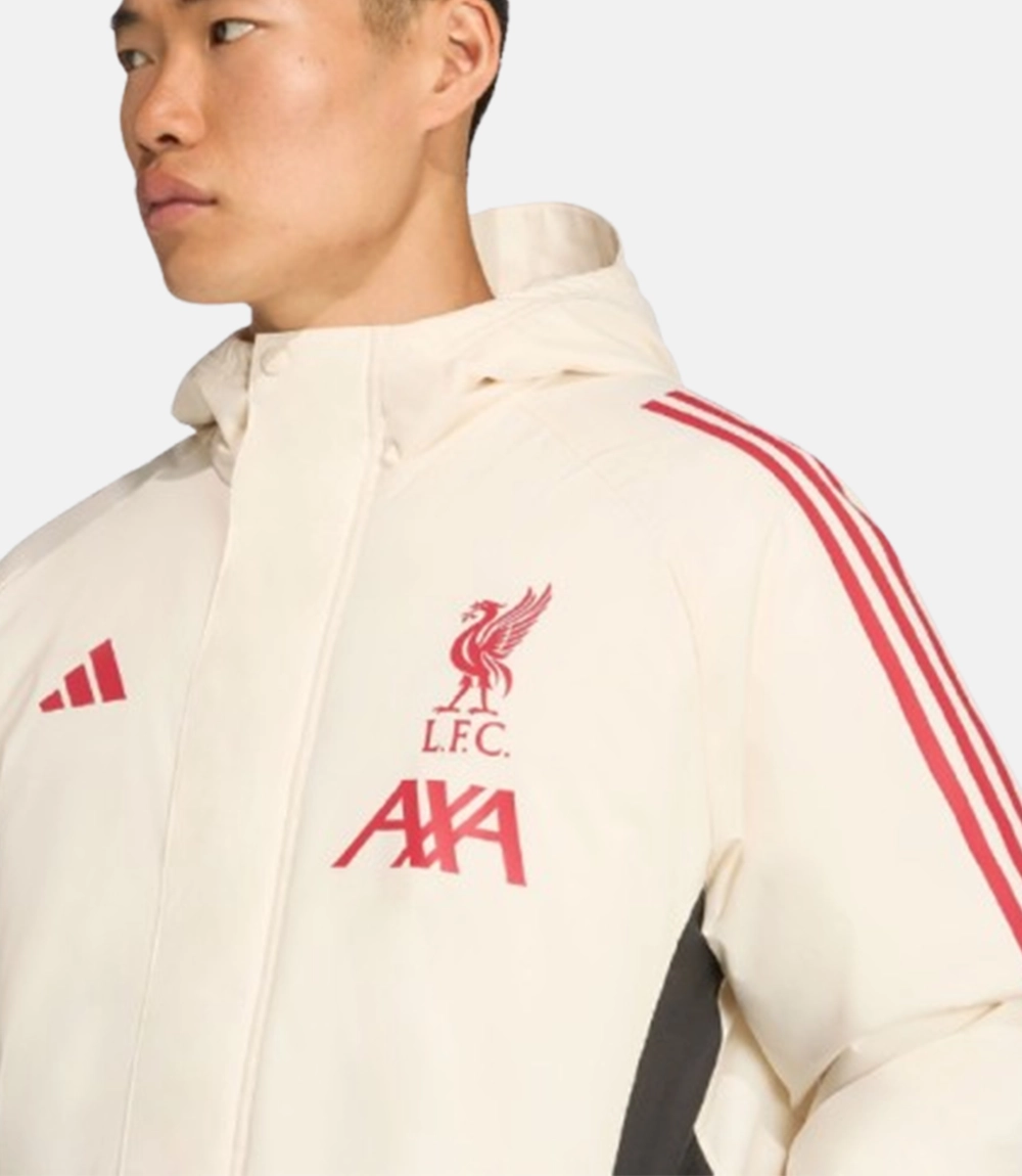 Adidas LFC 2025 Domestic Long Match Day Jacket Beige Adidas LFC 2025 Domestic Long Match Day Jacket
