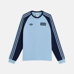Adidas x Oasis Tour 3-Stripes Long Sleeves T-Shirt Blue