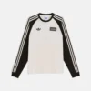 Adidas x Oasis Tour 3-Stripes Long Cream Sleeves T-Shirt