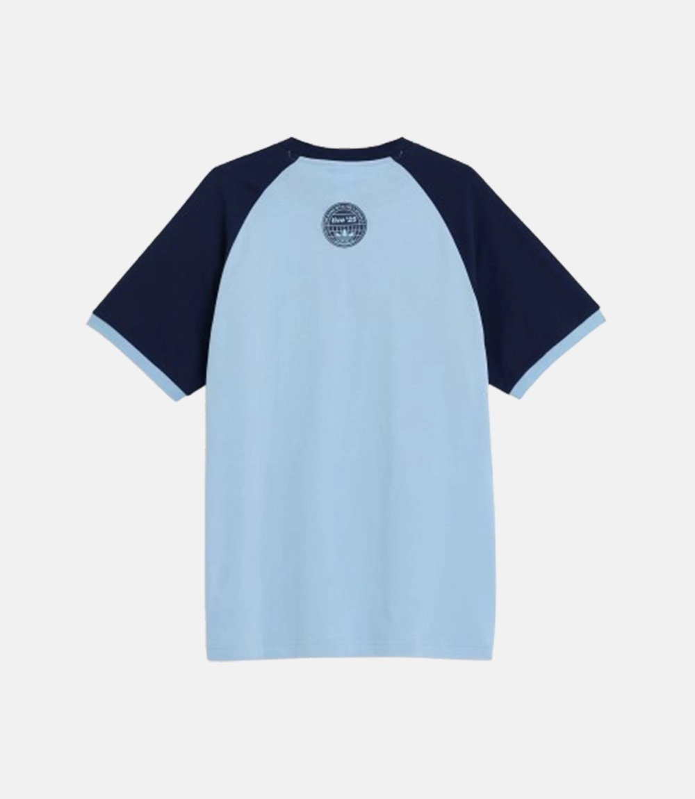 Adidas x Oasis Tour 3-Stripes T-Blue Shirt Adidas x Oasis Tour 3-Stripes T-Shirt Blue