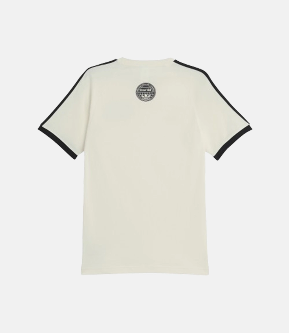 Adidas x Oasis Tour 3-Stripes T-Cream Shirt Adidas x Oasis Tour 3-Stripes T-Shirt Cream