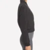 New Alo Yoga Black Off-Duty Bomber Jacket