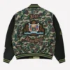BAPE Jeff Hamilton Camo Varsity Jacket