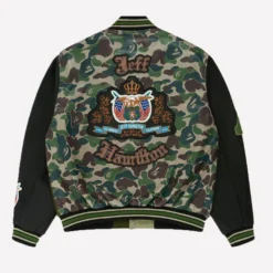 BAPE Jeff Hamilton Camo Varsity Jacket