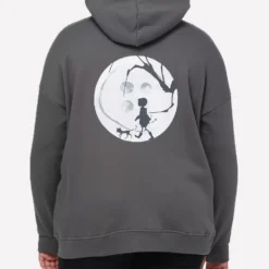 Coraline Zip Up Grey Hoodie