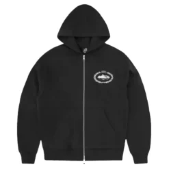 Corteiz x BBK Royale Zip Fleece Black Hoodie