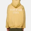 Fear of God Essentials Full Zip Amber Fleece Hoodie