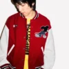 Supreme Mickey Mouse Red Varsity Jacket