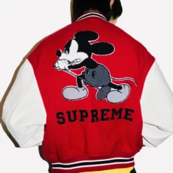 Supreme Mickey Mouse Varsity Jacket
