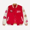 GOLF WANG Scarlet San Francisco 49ers Letterman Jacket