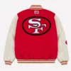 GOLF WANG Scarlet San Francisco 49ers Letterman Jacket Red