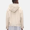 GAP x BEIS Hooded Denim Jacket Cream