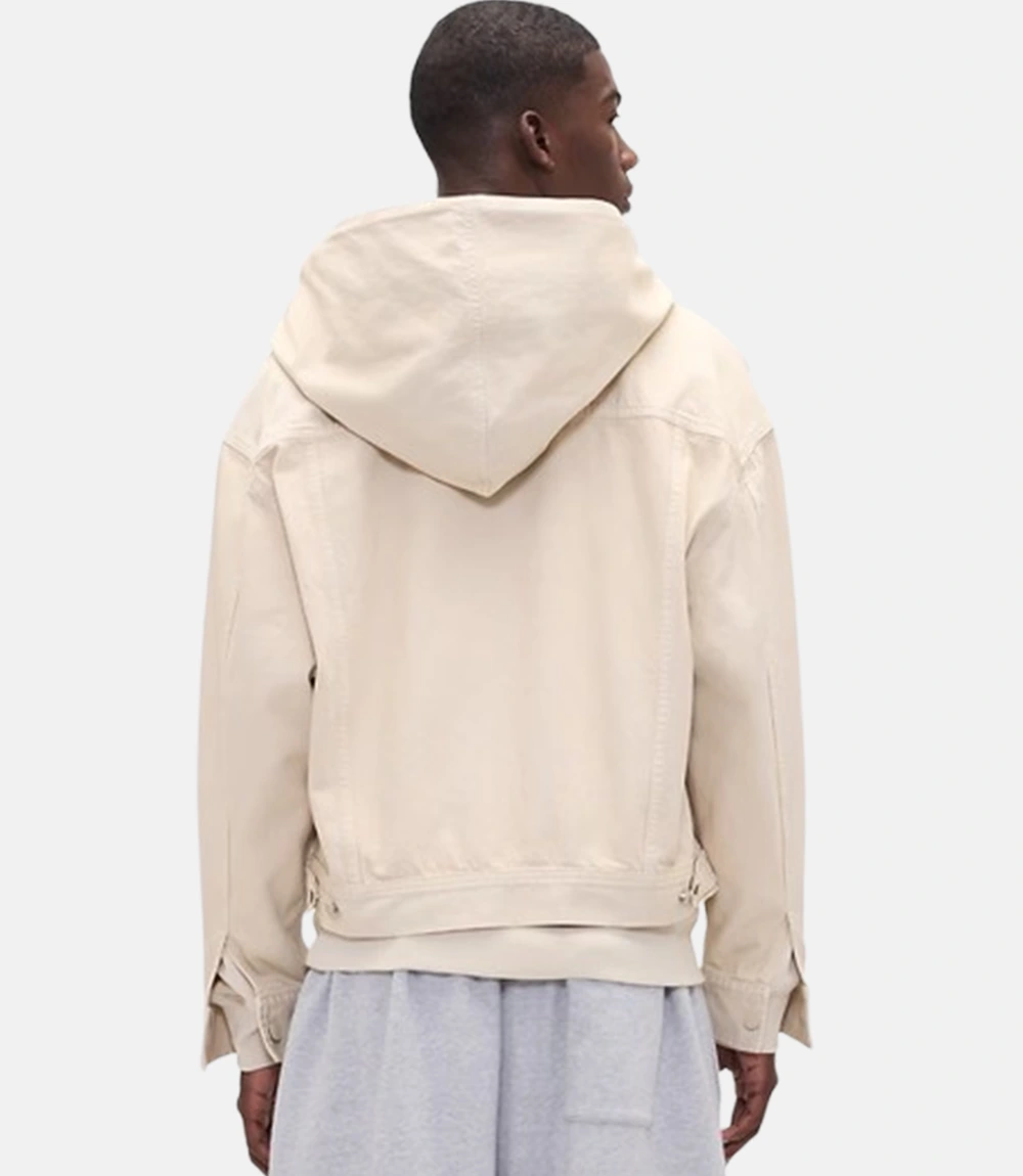 Gap × BEIS Oversized Denim Jacket GAP x BEIS Hooded Denim Jacket Cream