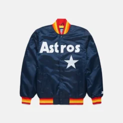 HOMAGE X Starter Astros Satin Jacket Blue