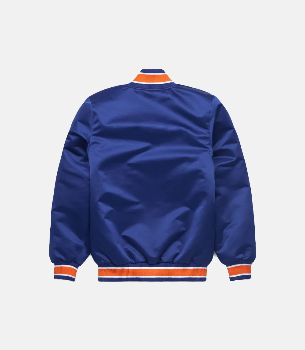 HOMAGE X Starter Mets Blue Satin Jacket HOMAGE X Starter Mets Satin Bomber Jacket