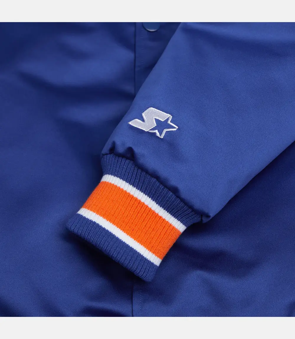 HOMAGE X Starter Mets Satin Bomber Jacket HOMAGE X Starter Mets Satin Jacket Navy