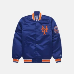HOMAGE X Starter Mets Blue Satin Jacket