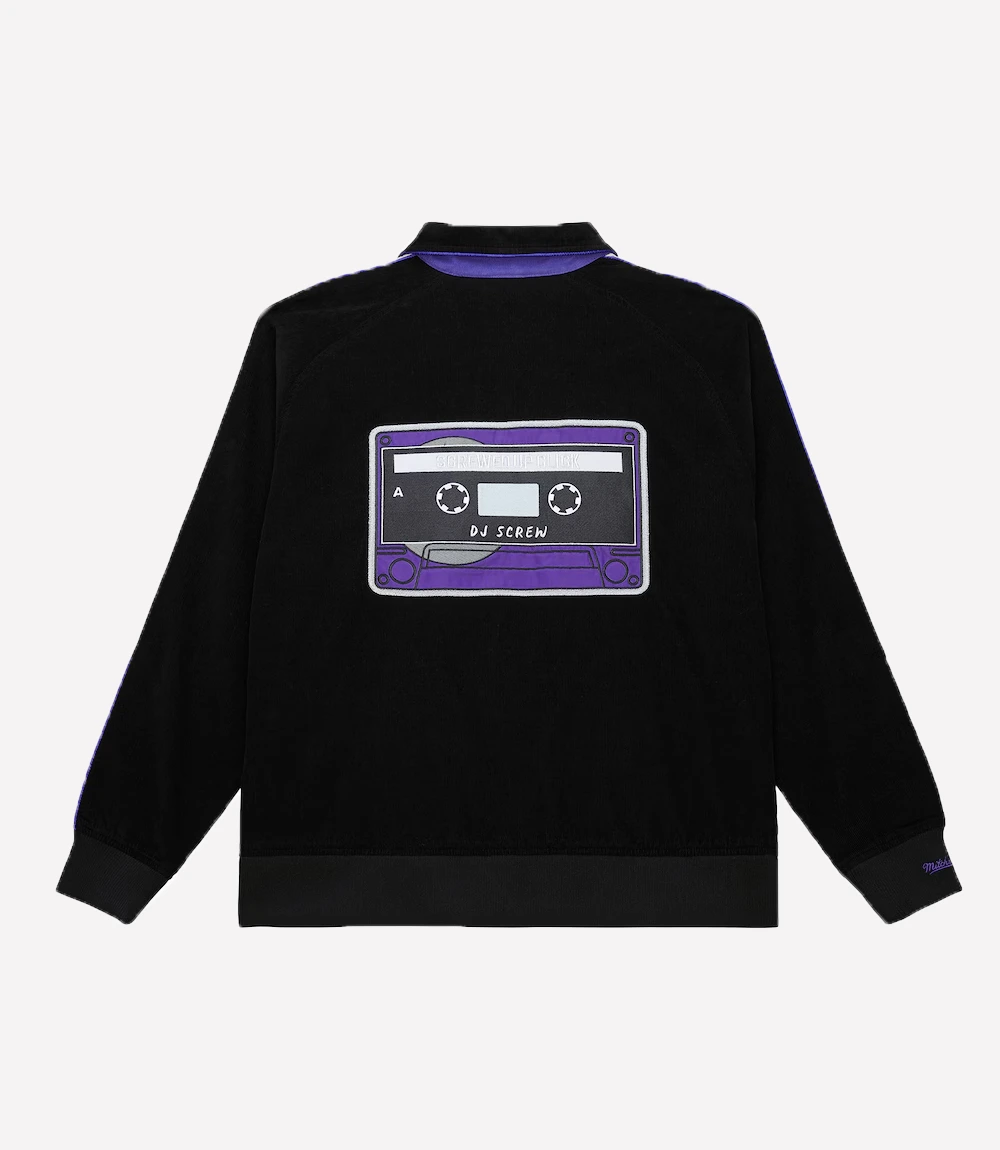 Houston Astros DJ Screw Corduroy Jacket Black Houston Astros Mitchell x DJ Screw Corduroy Jacket