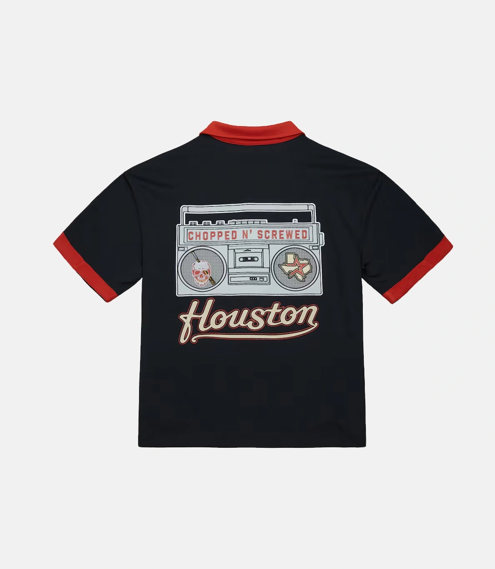 Houston Astros M & N x DJ Screw Shooting Shirt Houston Astros Mitchell & Ness x DJ Screw Shirt