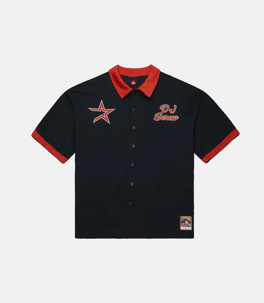 Houston Astros Mitchell & Ness x DJ Screw Shooting Shirt Houston Astros M & N x DJ Screw Shooting Shirt