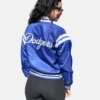 LA Dodgers Women's Starter Full Count Varsity Crop Jacket