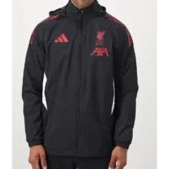 LFC Adidas 25/26 Domestic Training Hooded Black Jacket