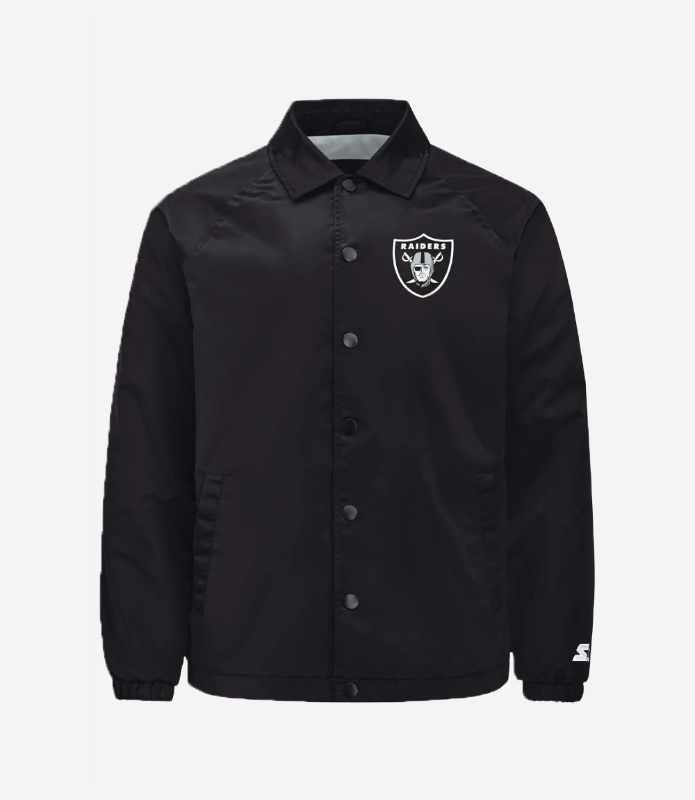 Las Vegas Raiders Retro Coaches Starter Jacket Las Vegas Raiders Starter Retro Coache Jacket