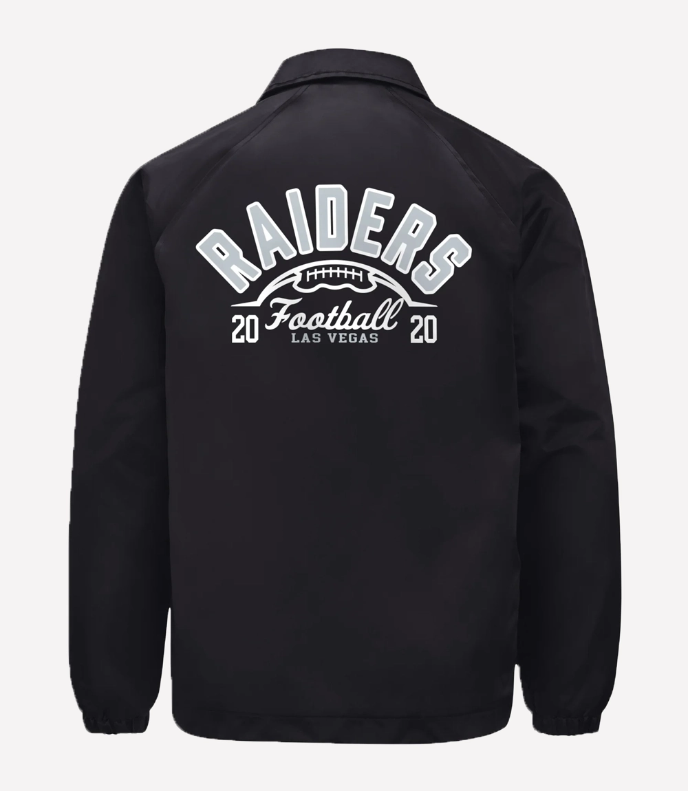 Las Vegas Raiders Retro Starter Jacket Las Vegas Raiders Starter Retro Coaches Jacket