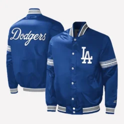 Los Angeles Dodgers New Starter Satin Varsity Jacket