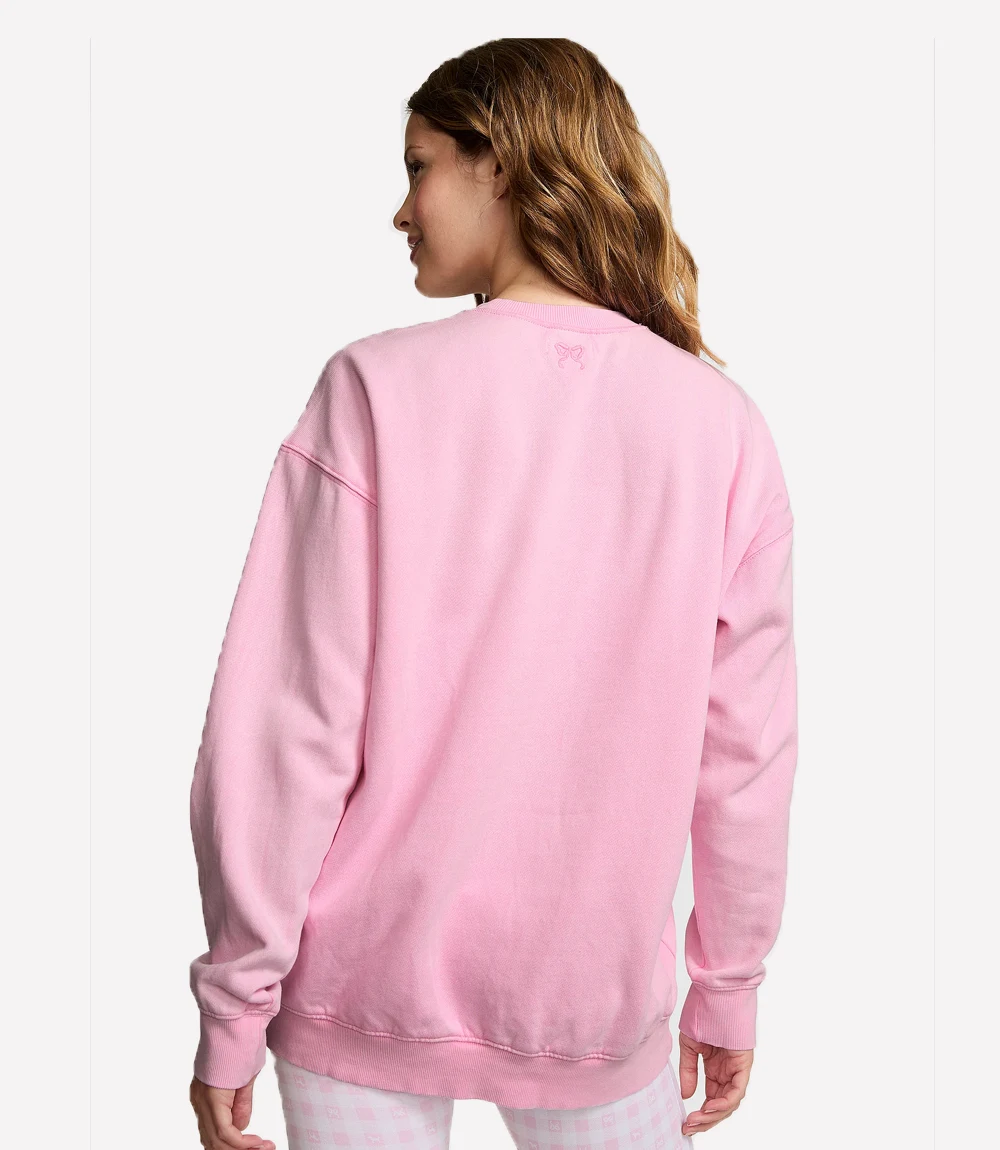 Love Shack Fancy x PINK Crew Sweatshirt Pink Love Shack Fancy x PINK Pink Sweatshirt
