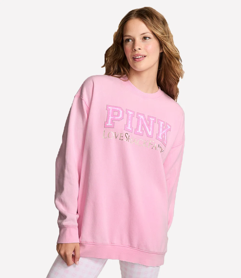 Love Shack Fancy x PINK Crew Sweatshirt Love Shack Fancy x PINK Sweatshirt