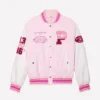 Love Shack Fancy x PINK Varsity Jacket New