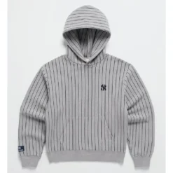 Madhappy Yankees Pinstripe Hoodie Grey