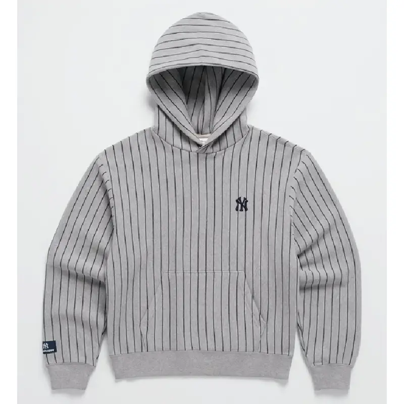 Madhappy Yankees Pinstripe Grey Hoodie Madhappy Yankees Pinstripe Hoodie Grey