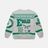 Mitchell & Ness Eagles All Over Print Crewneck Grey Sweatshirt