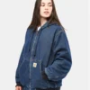Womens Carhartt WIP Denim Active Jacket Blue
