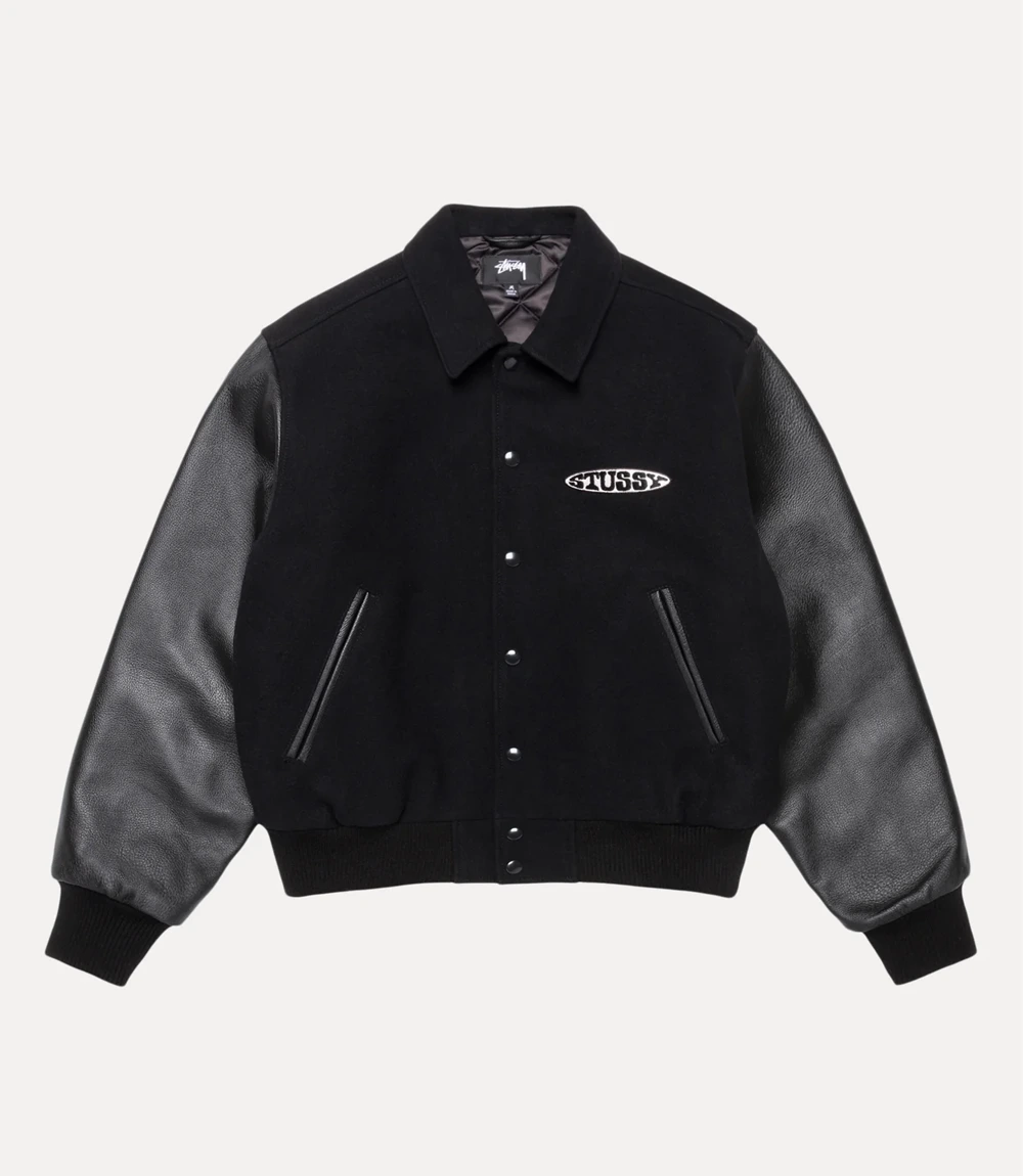New Stussy Globe Varsity Jacket Stussy Globe Varsity Jacket