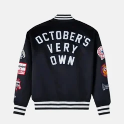OVO x New Era x MLB Black Yankees Varsity Jacket