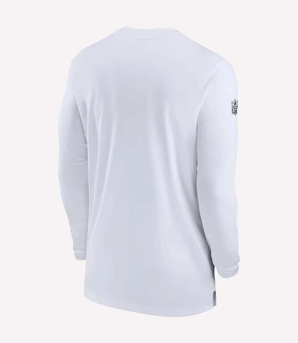 Pete Carroll Las Vegas Raiders Coach Sweatshirt White Pete Carroll Las Vegas Raiders Sweatshirt White