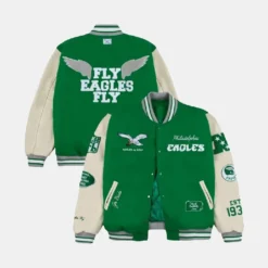 Philadelphia Eagles GOLF WANG Letterman Green Jacket