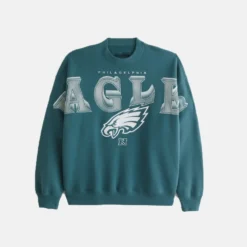 Philadelphia Eagles Graphic Crew Green Sweatshirt